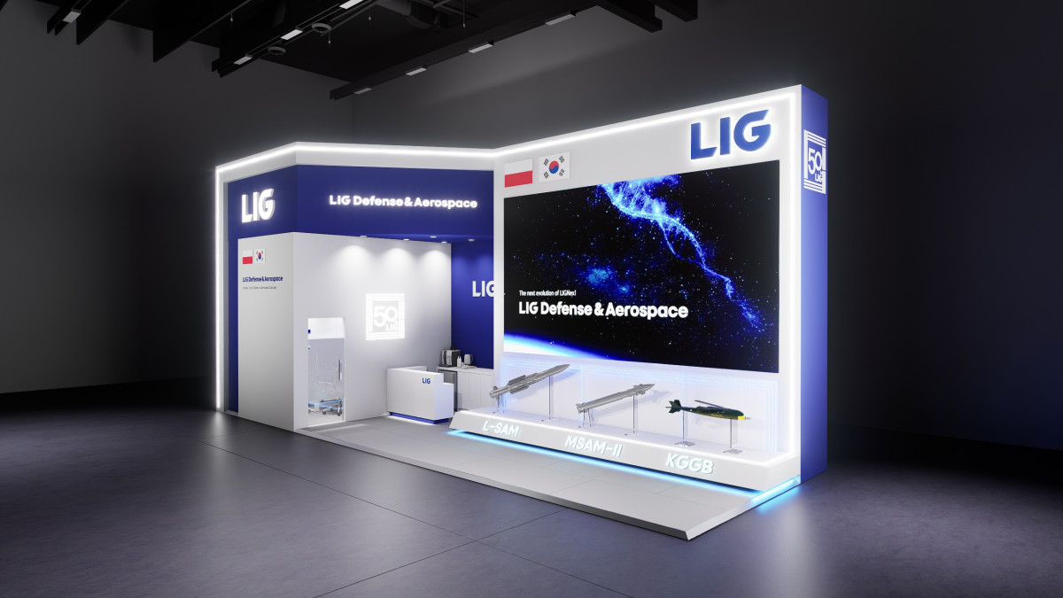 ▲LIG D&A의 MSPO 2026 부스. (사진제공=LIG D&A)