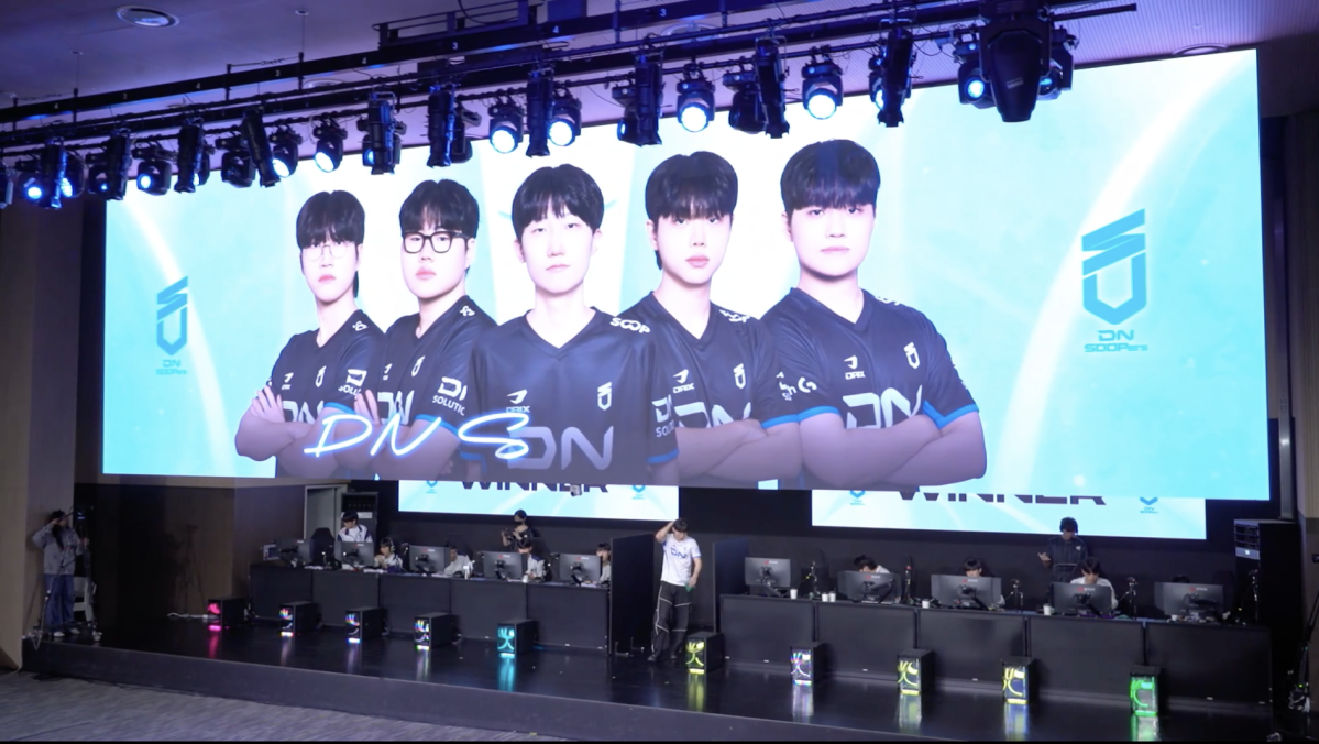 ▲7일 2026 LCK CL DNS vs KRX 1세트 승리한 DNS. (출처=네이버 치지직 'LCK' 중계화면 캡처)