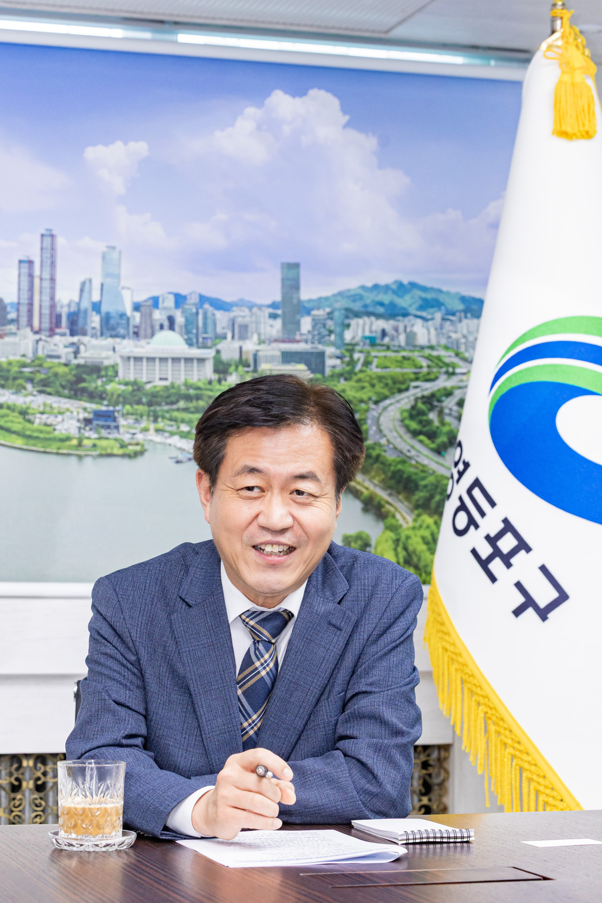 ▲조유진 서울특별시 영등포구청장이 8일 구청장 집무실에서 이투데이와 인터뷰를 진행하고 있다. (사진 제공 = 서울 영등포구)