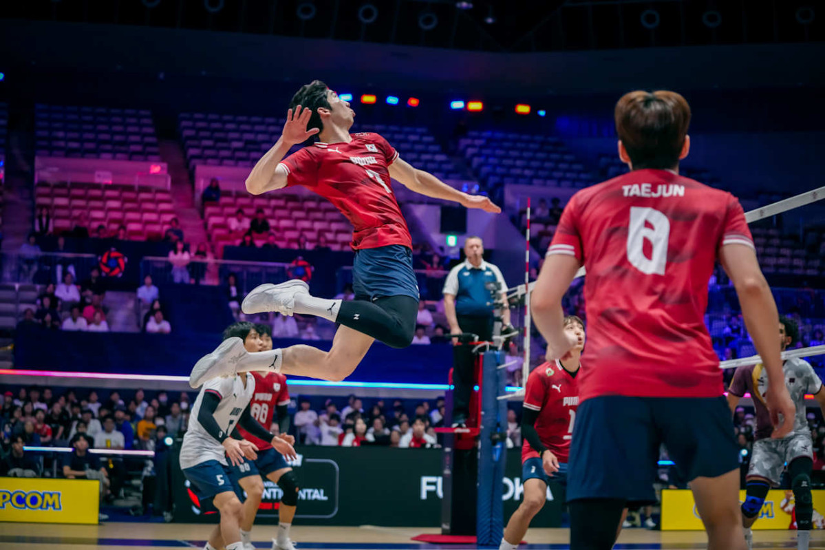 ▲2026 아시아남자배구선수권대회 조별리그 C조 최종전 한국-카타르 경기. (출처=FIVB 홈페이지 캡처)
