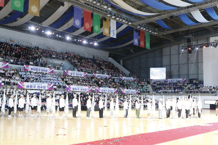 ▲생할체육대축전 식전행사 (사진제공=부산시)