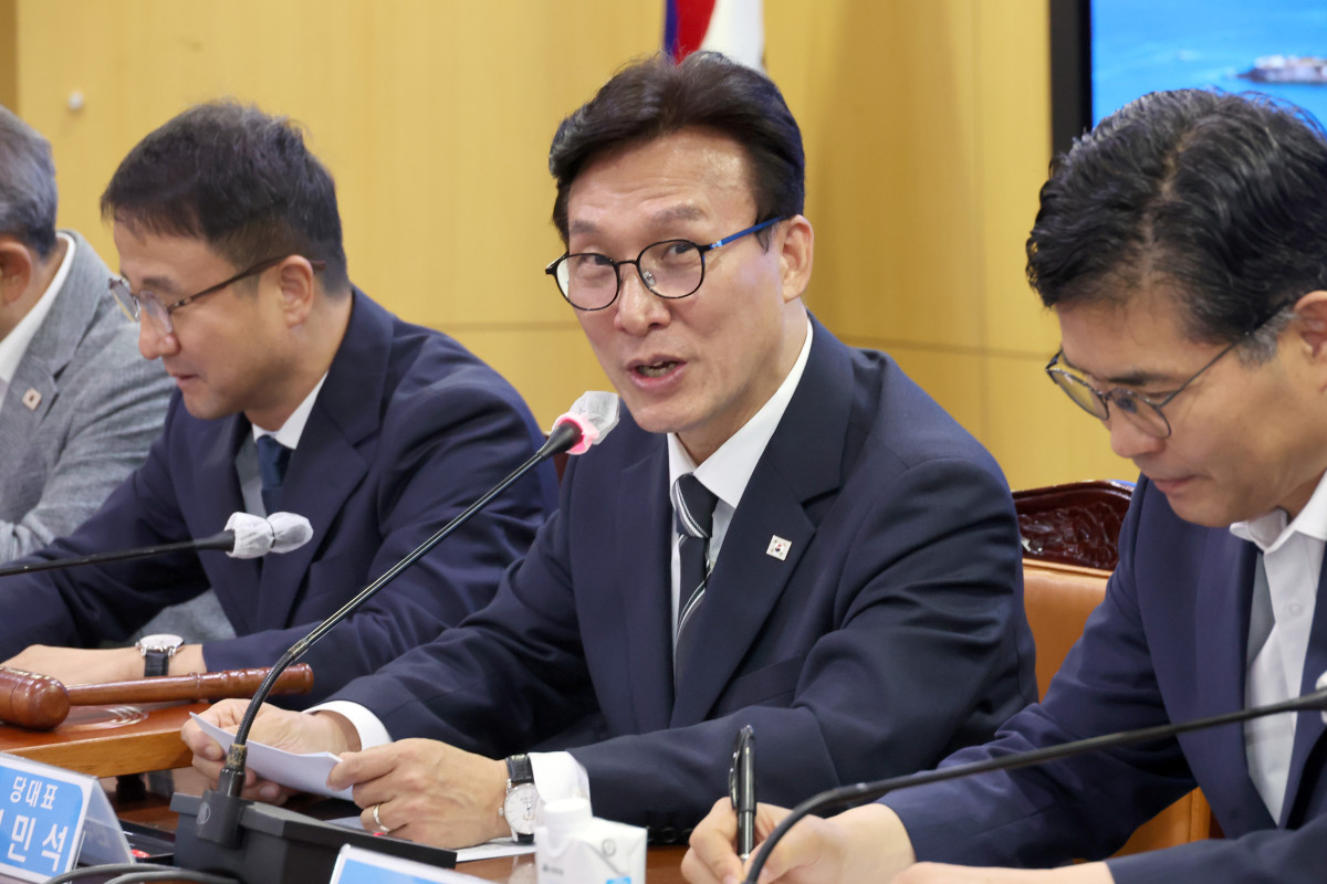 ▲더불어민주당 김민석 대표가 9일 전북도청에서 열린 현장 최고위원회의에서 발언하고 있다. 2026.9.9 (사진=연합뉴스)