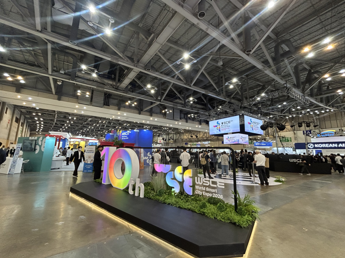 ▲‘2026 월드 스마트시티 엑스포(WSCE 2026)’ 내부 전경. (천상우 1000tkddn@)