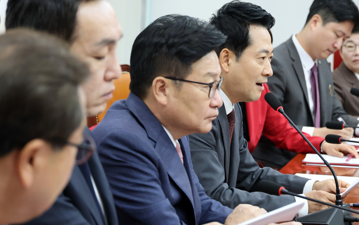 ▲국민의힘 장동혁 대표가 10일 국회에서 열린 최고위원회의에서 발언하고 있다. (연합뉴스)