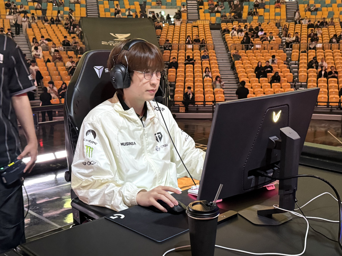 ▲젠지e스포츠 ‘듀로’ 주민규가 13일 서울 송파구 올림픽공원 KSPO돔에서 열린 2026 우리은행 LCK 파이널 결승전 한화생명e스포츠와의 경기에서 플레이하고 있다. (노희주 기자 noit@)