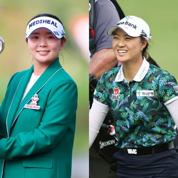 ▲왼쪽부터 이다연 이민지. (출처=한국여자프로골프협회)