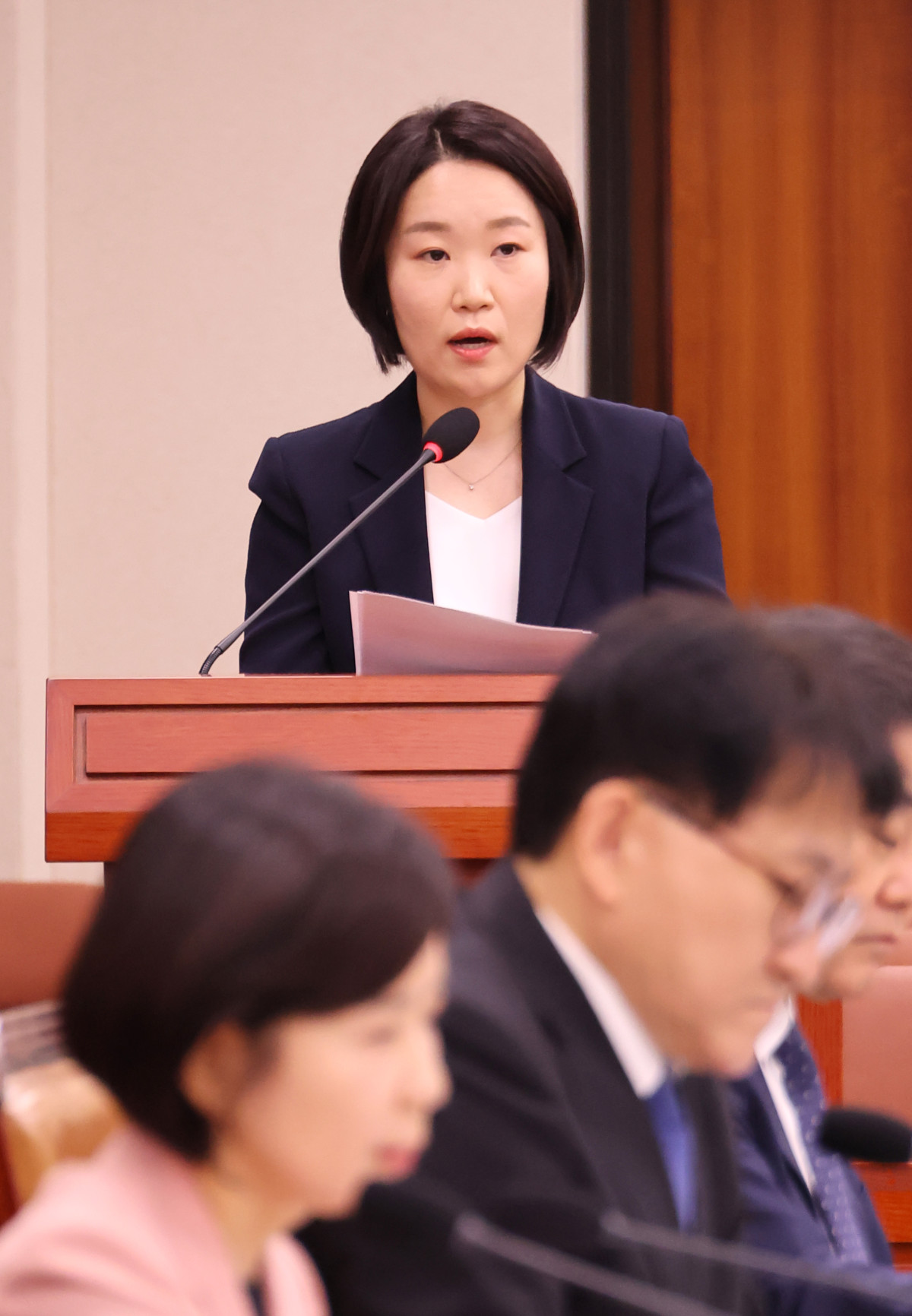 ▲이소영 중소벤처기업부 장관 후보자가 15일 국회 산업통상자원중소벤처기업위원회에서 열린 인사청문회에서 모두발언하고 있다. (연합뉴스)