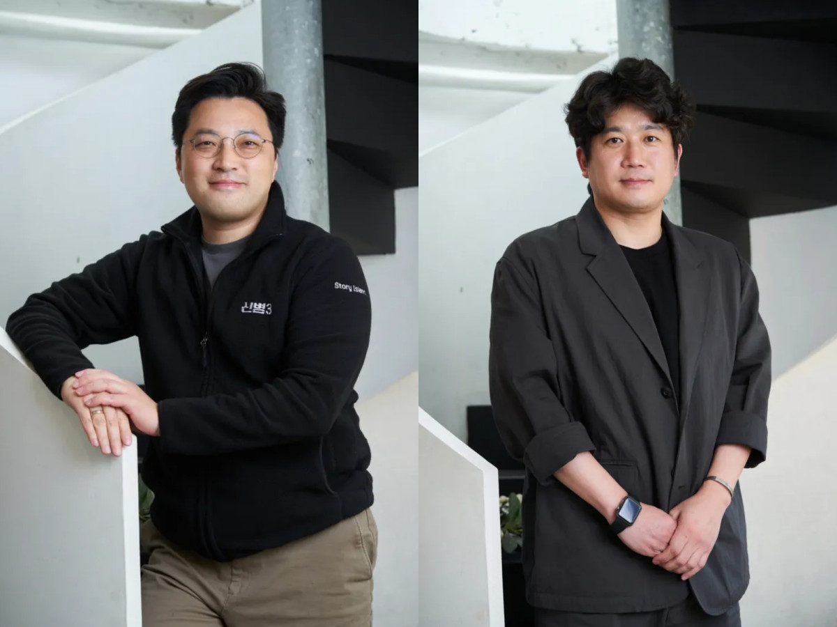 ▲민진기 감독(왼쪽), 윤기영 작가. (사진제공=스토리아일랜드)