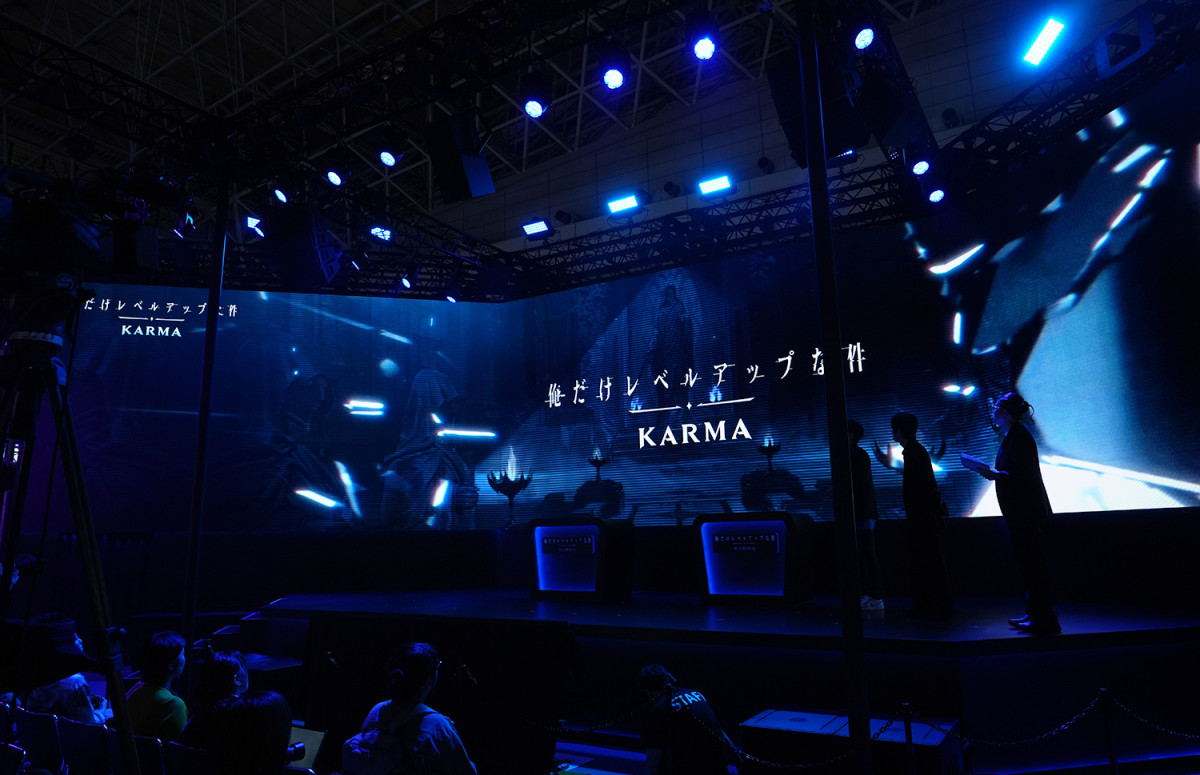 ▲17일 일본에서 열린 도쿄게임쇼(TGS) 2026에서 넷마블이 ‘나 혼자만 레벨업: 카르마’ 미디어 발표회를 진행하고 있다. (사진제공=넷마블)