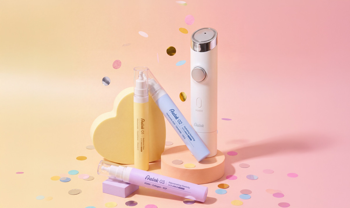▲알록의 AI 뷰티 디바이스 ‘스킨맥스(Skinmax)' (사진제공=파커스)