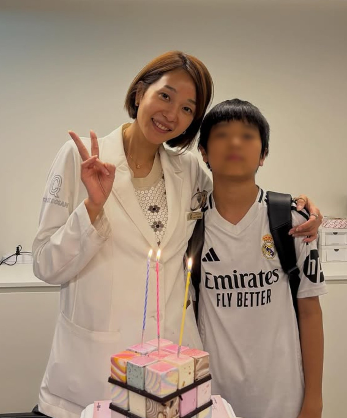 ▲허양임과 아들 승재. (출처=허양임SNS)