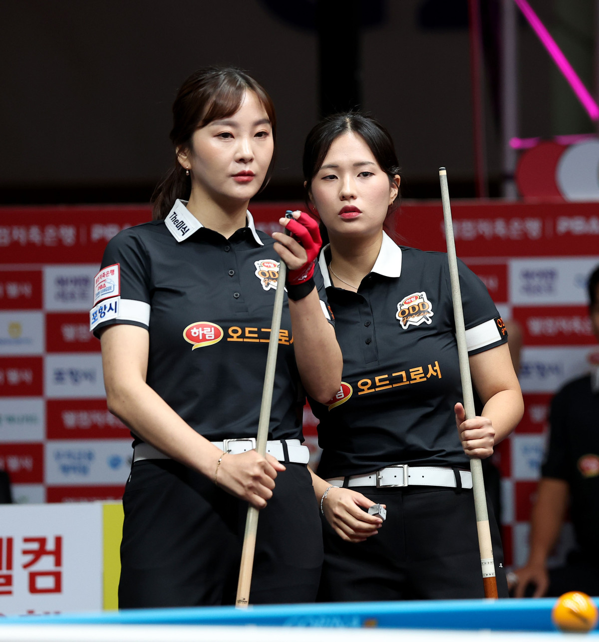 ▲하림 김상아-박정현. (출처=PBA 제공, 연합뉴스)