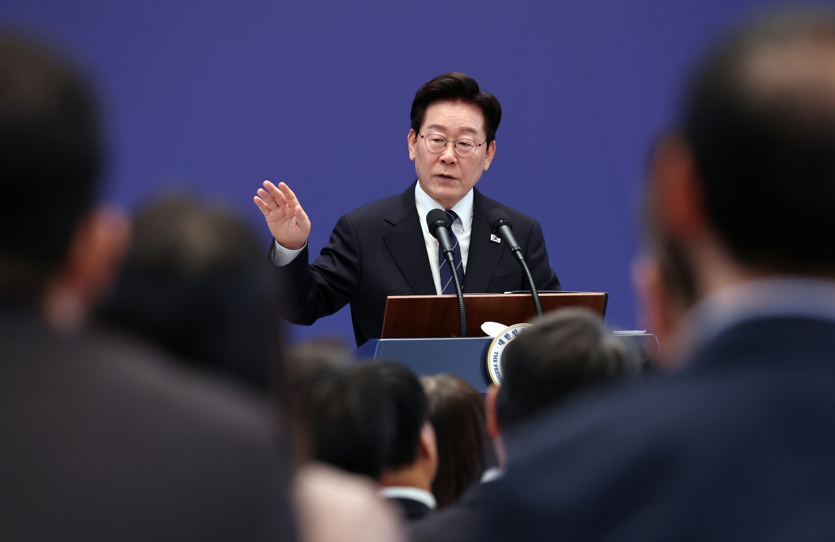 ▲이재명 대통령이 18일 청와대 영빈관에서 열린 기자회견에서 취재진 질문에 답하고 있다. 2026.9.18 (사진=연합뉴스)