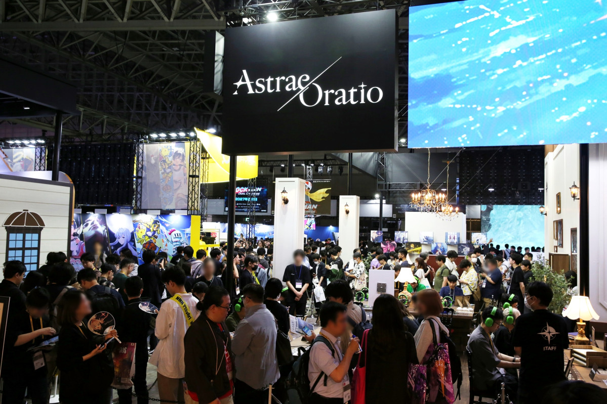 ▲‘아스트라에 오라티오’ 도쿄게임쇼(TGS) 부스. (사진제공=엔씨)