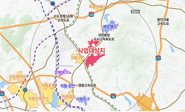 ▲의왕오전왕곡 공공주택지구 위치도. (사진제공=국토교통부)