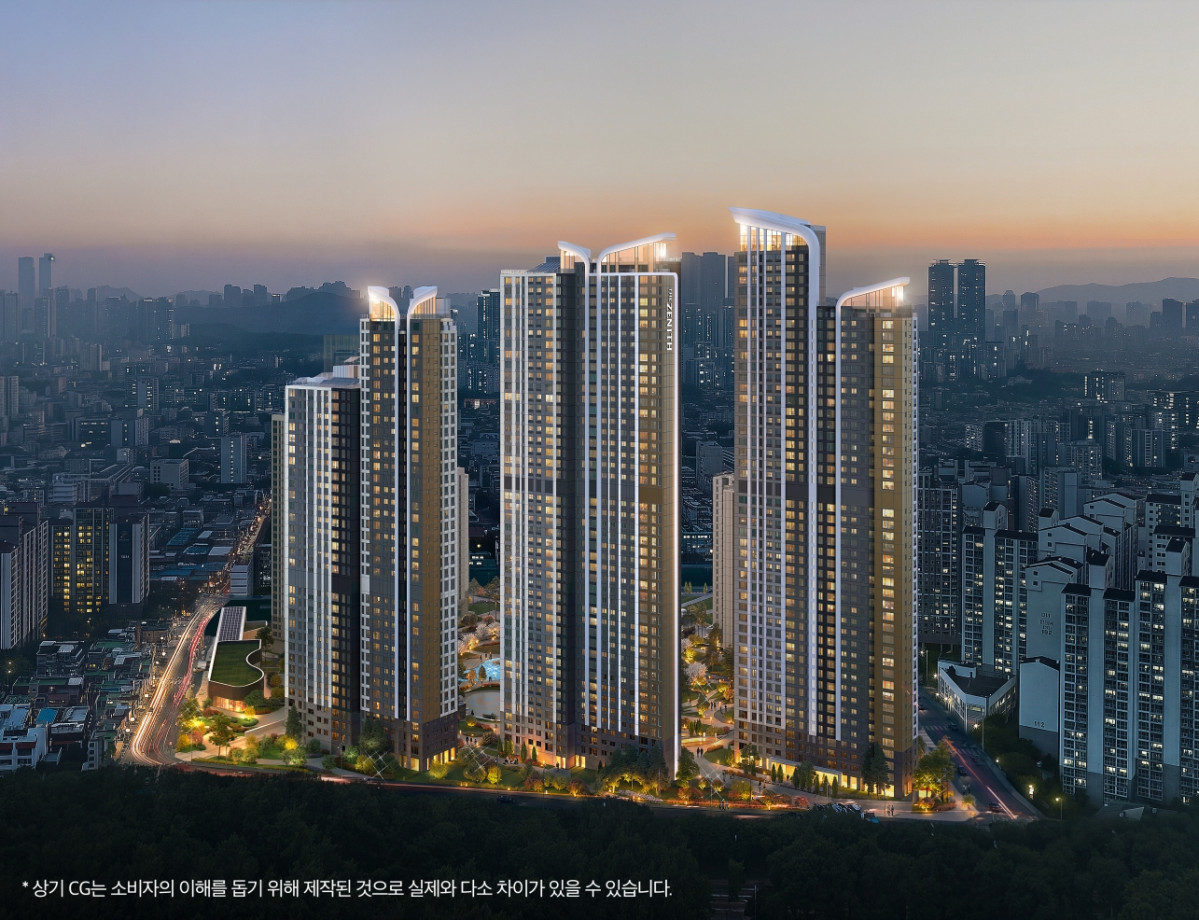 ▲부천 원미 도심공공주택 복합사업 투시도 (사진제공=두산건설)