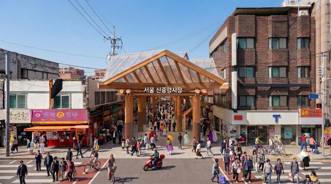 ▲중구 신중앙시장 공사 후 예상 모습. (자료제공=서울시)