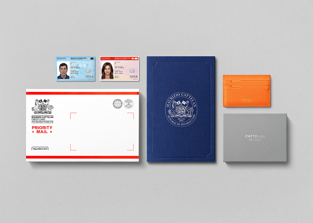 ▲현대카드 Maurizio Cattelan Credit Card 스페셜 패키지 (사진제공 = 현대카드)