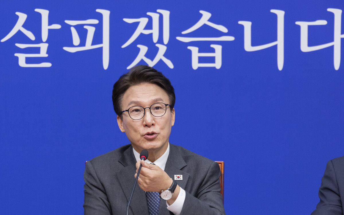 ▲더불어민주당 김민석 대표가 23일 국회에서 열린 최고위원회의에서 발언하고 있다. (연합뉴스)