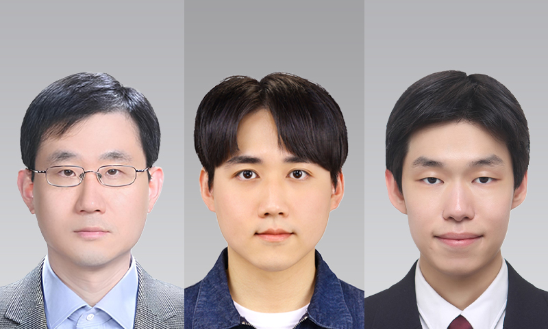 ▲서강대학교 연구진이 불필요하거나 중복된 음성정보는 줄이고 음성인식에 필요한 핵심정보만 선별해 인공지능(AI)의 첫 응답시간을 단축하는 기술을 개발했다. 사진 왼쪽부터 서강대학교 컴퓨터공학과 이혁준 교수, 정재한 석사과정, 이태한 박사과정. (서강대 제공)