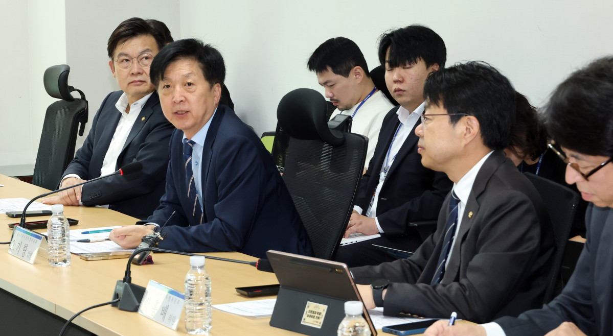 ▲29일 국회 의원회관에서 열린 K-자본시장특별위원회 실무 당정협의회에서 오기형 위원장이 발언하고 있다. (사진제공=연합뉴스)
