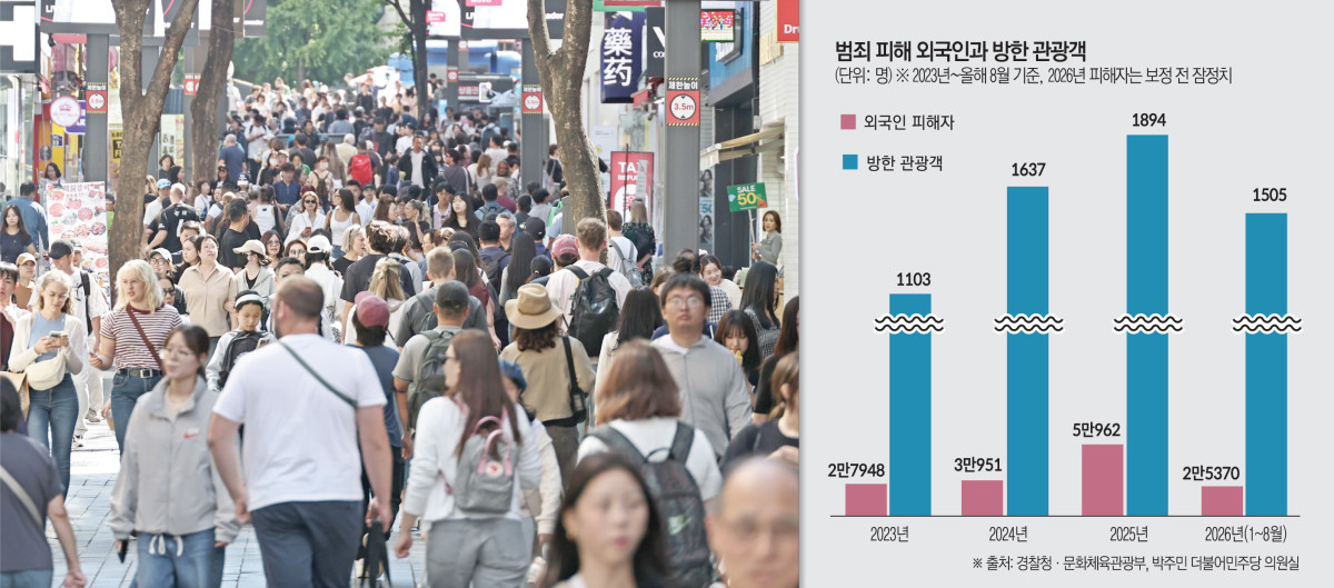 ▲범죄 피해 외국인 현황 (문화체육관광부, 박주민 더불어민주당 의원실)