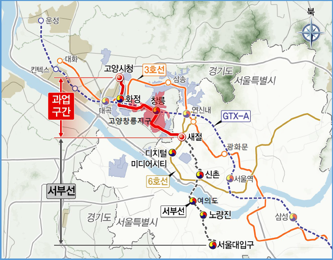 ▲고양은평선 광역철도 위치도. (사진제공=LH)