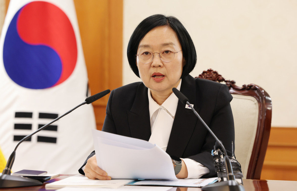 ▲한성숙 국무총리가 30일 서울 종로구 정부서울청사에서 열린 제9차 국가첨단전략산업위원회에서 발언하고 있다. (연합뉴스)