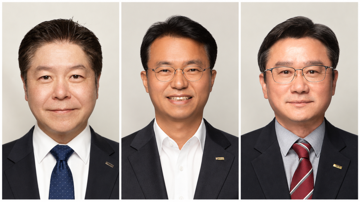 ▲사진 왼쪽부터 이종혁 신임 전무이사, 장진엽·김현 신임 상임이사. (사진제공=기술보증기금)