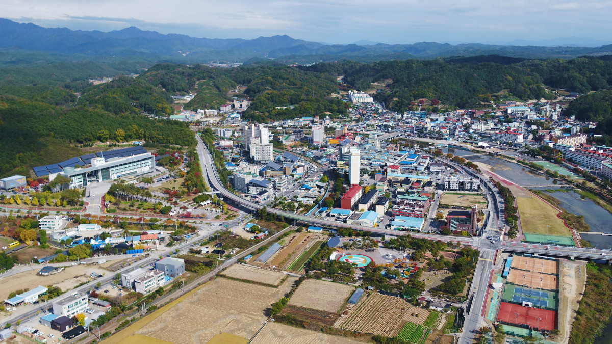 ▲봉화읍 시가지 전경. (봉화군)