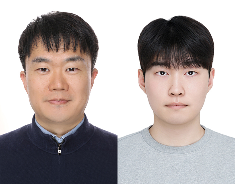 ▲동국대학교는 에너지신소재공학과 권순철 교수 연구팀이 두 종류의 이온성 물질 사이에서 자연스럽게 발생하는 ‘이온 교환’ 현상을 활용해 장기 기억 특성과 구동 안정성을 높인 유기 뉴로모픽 소자를 개발했다고 1일 밝혔다. 사진 왼쪽부터 동국대 권순철 교수, 이성민 석사과정생. (동국대)