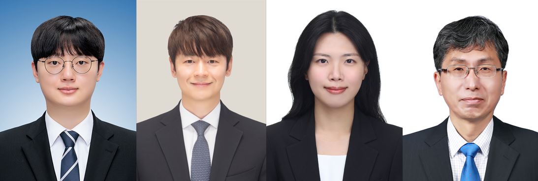 ▲(왼쪽부터) 고려대 이영훈 박사후연구원(공동 제1저자), 화공생명공학과 유승호 교수(공동 교신저자), 서울대 나금비 박사후연구원(공동 제1저자), 화학생물공학부 성영은 교수(공동 교신저자). (사진=고려대)