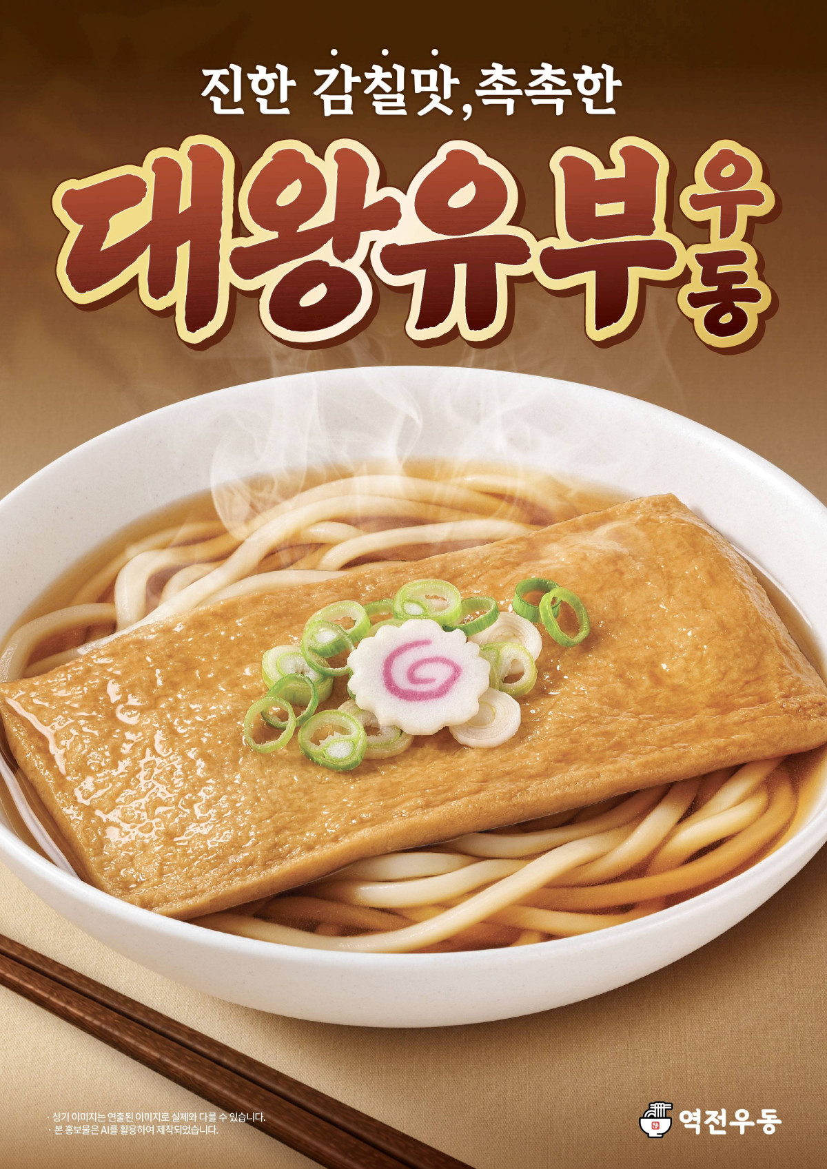 ▲역전우동 ‘대왕유부우동’ (사진제공=더본코리아)