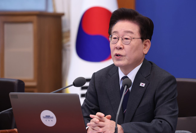▲이재명 대통령이 6일 청와대에서 열린 국무회의에서 발언하고 있다. 2026.10.6 (연합뉴스)