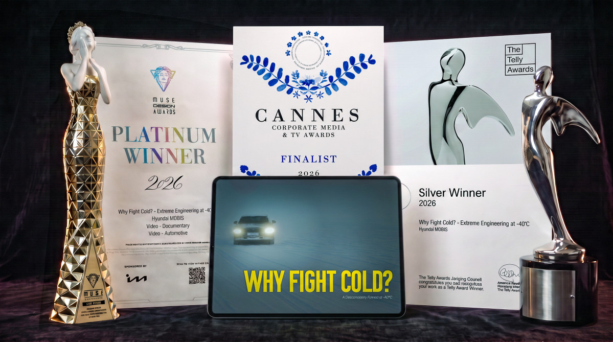 ▲현대모비스 글로벌 콘텐츠 ‘Why Fight Cold?’. 깐느 기업광고제를 비롯한 글로벌 콘텐츠 경연대회에서 3관왕을 달성했다. (사진=현대모비스)