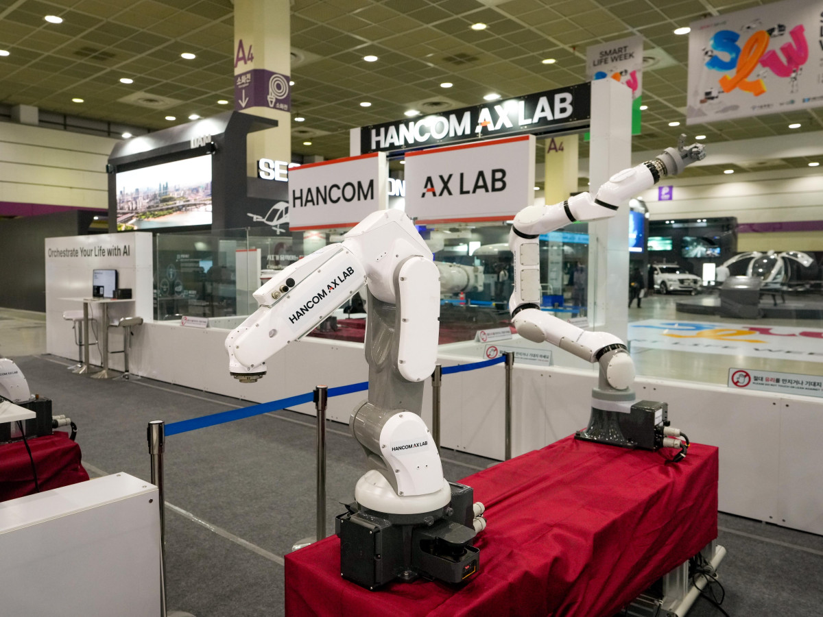 ▲HANCOM AX LAB 부스 전경. (사진제공=한컴)
