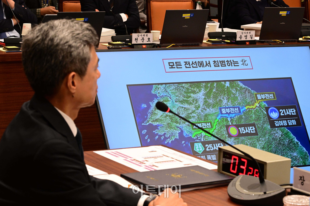 ▲강신철 국방부 장관이 7일 서울 용산구 국방부에서 열린 국회 국방위원회의 국방부에 대한 국정감사에 출석해 의원들의 질의를 듣고 있다. 국회사진기자단