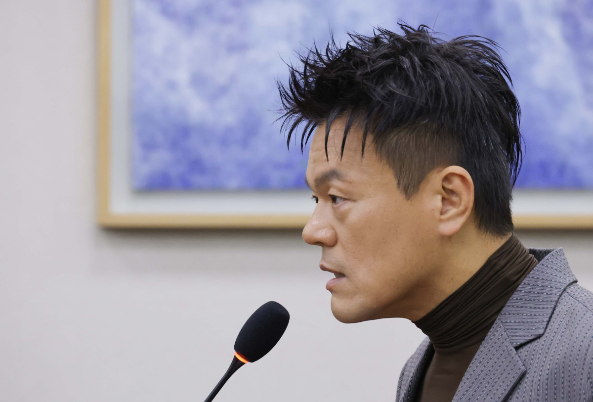 ▲박진영 대중문화교류위원회 공동위원장이 7일 국회 문화체육관광위원회에서 열린 문화체육관광부에 대한 국정감사에서 발언하고 있다. (연합뉴스)