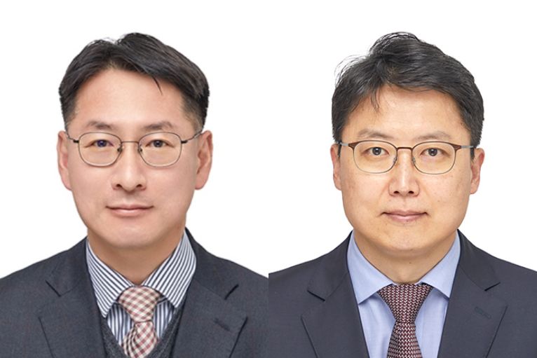▲사진 왼쪽부터 이대건 한국은행 신임 금융시장국장, 김신영 국제국장 (사진제공=한국은행)