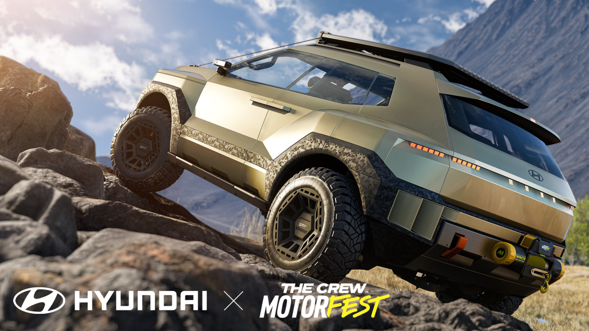 ▲현대자동차가 유비소프트(Ubisoft)의 글로벌 오픈월드 레이싱 게임 ‘더 크루 모터페스트(The Crew™ Motorfest)’를 통해 오프로드 특화 ‘XRT(Xtreme Rugged Terrain)’의 디자인 비전을 담은 콤팩트 전기 SUV ‘크레이터 콘셉트(CRATER Concept)’를 공개했다고 8일 밝혔다. (사진=현대차)
