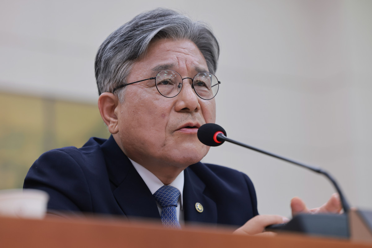 ▲허민 국가유산청장이 8일 국회 문화체육관광위원회에서 열린 국가유산청에 대한 국정감사에서 문체위원 질의에 답하고 있다. (연합뉴스)