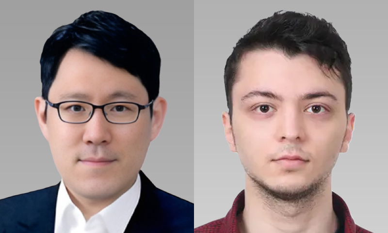 ▲(사진 왼쪽부터) 서강대학교 컴퓨터공학과 김영재 교수, Farid Talibli 박사과정 (서강대)