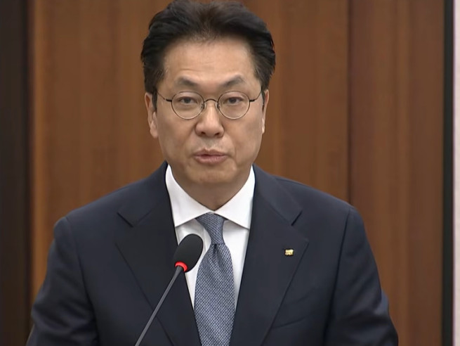 ▲정진혁 국가철도공단 이사장이 13일 국회 국토교통위원회 국정감사에서 업무보고를 하고 있다. (국회tv 캡처)