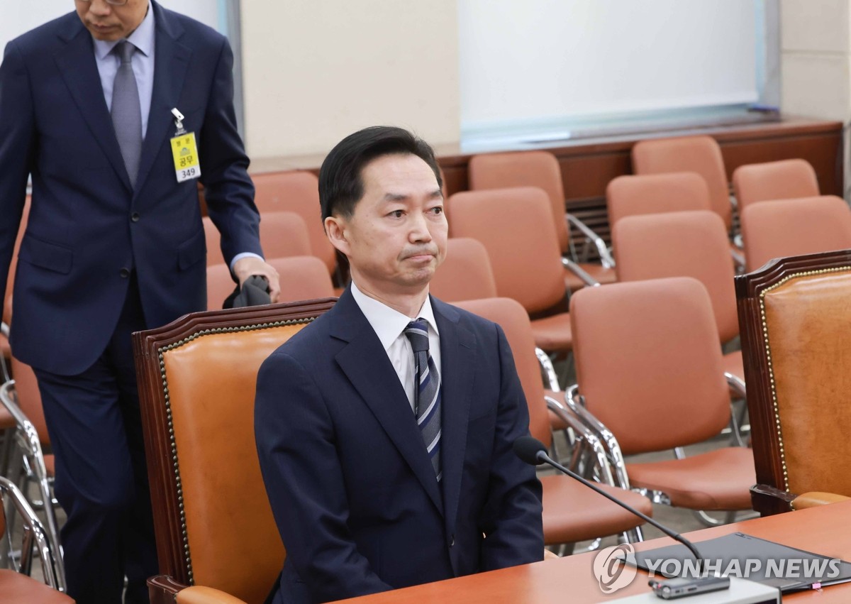 ▲김지용 초대 중대범죄수사청장 후보자가 14일 국회 행정안전위원회에서 열린 인사청문회에 출석해 있다. (연합뉴스)