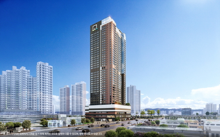 ▲‘남춘천 센트레빌‘ 주경 투시도 (동부건설 제공)