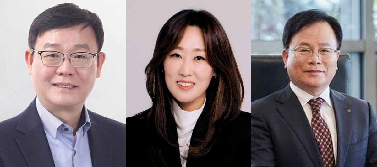▲(왼쪽부터) 한광영 현대홈쇼핑 대표, 이선영 CJ ENM 커머스부문 대표, 조항목 NS홈쇼핑 대표.