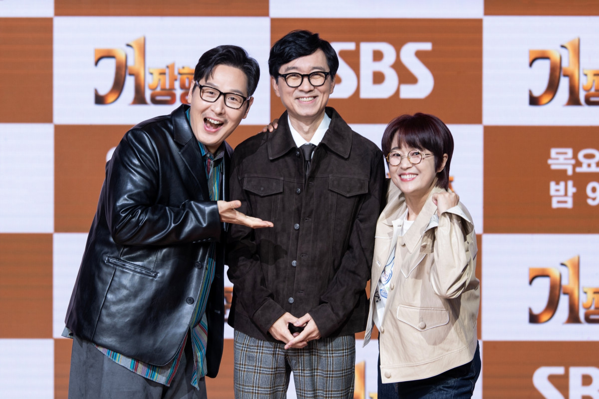 ▲예능인 김풍(왼쪽), 장항준 감독(가운데), 방송인 송은이. (사진제공=SBS)