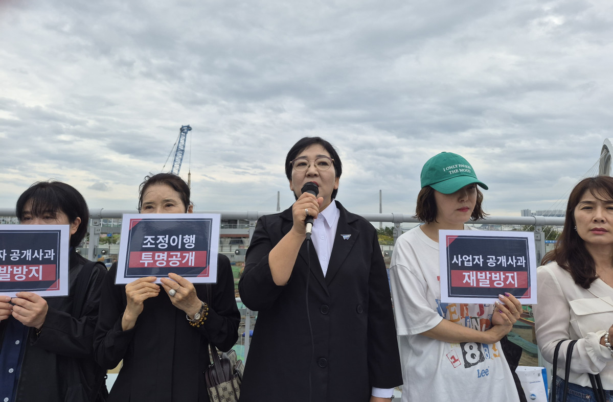 ▲사단법인 미래사회를준비하는 시민공감 이지후 이사장이 기자회견을 하고 있다. (서영인기자 @hihiro)