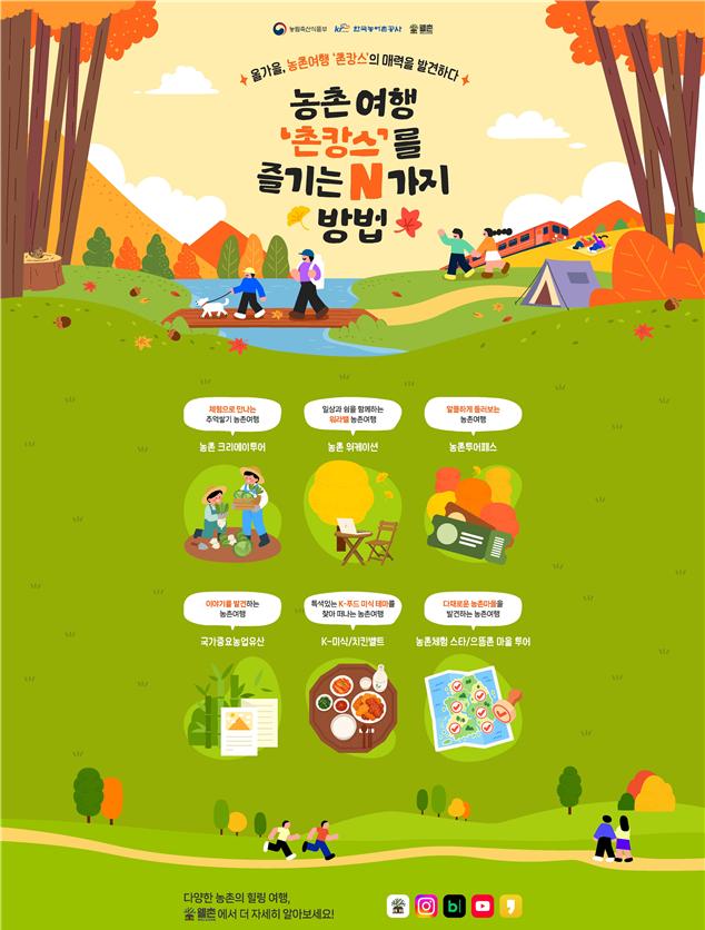 ▲네이버 해피빈 협업‘농촌여행‘촌캉스’를 즐기는 N가지 방법’캠페인 주요 화면 (사진제공=농림축산식품부)