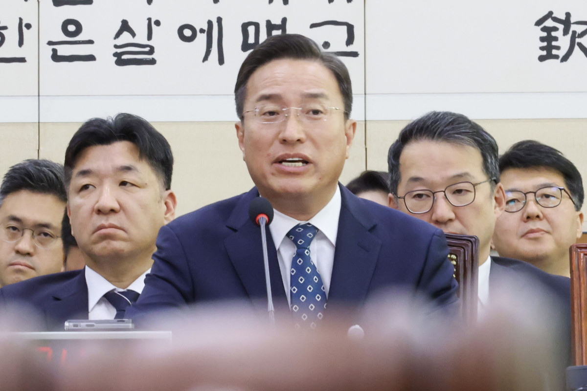 ▲이정현 검찰총장 직무대행이 22일 국회 법제사법위원회에서 열린 공소청(구 대검찰청)에 대한 국정감사에서 의원 질의에 답하고 있다. (연합뉴스)